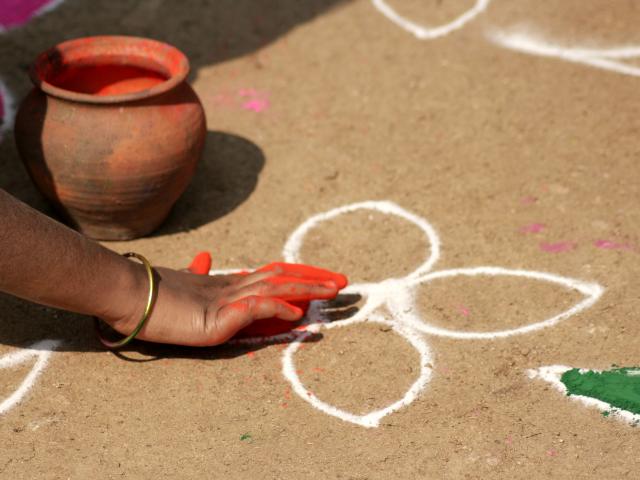 Celebrate Meena mandana paintings