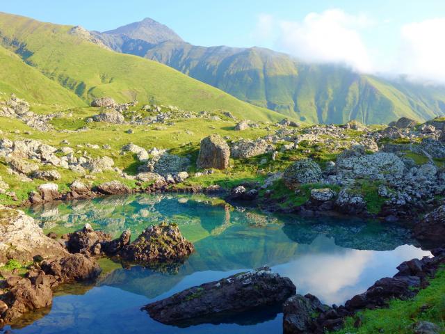 Enjoy the colourful Abudelauri Lakes