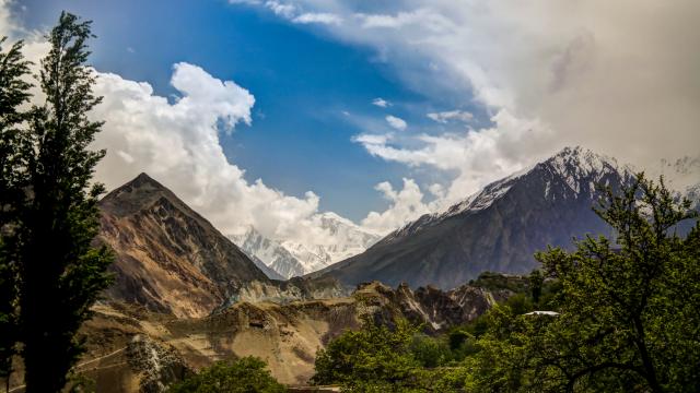 Enjoy spectacular mountain scenery