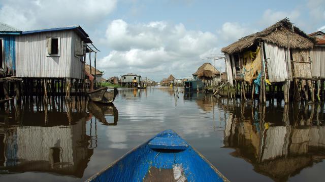 Ganvie by boat